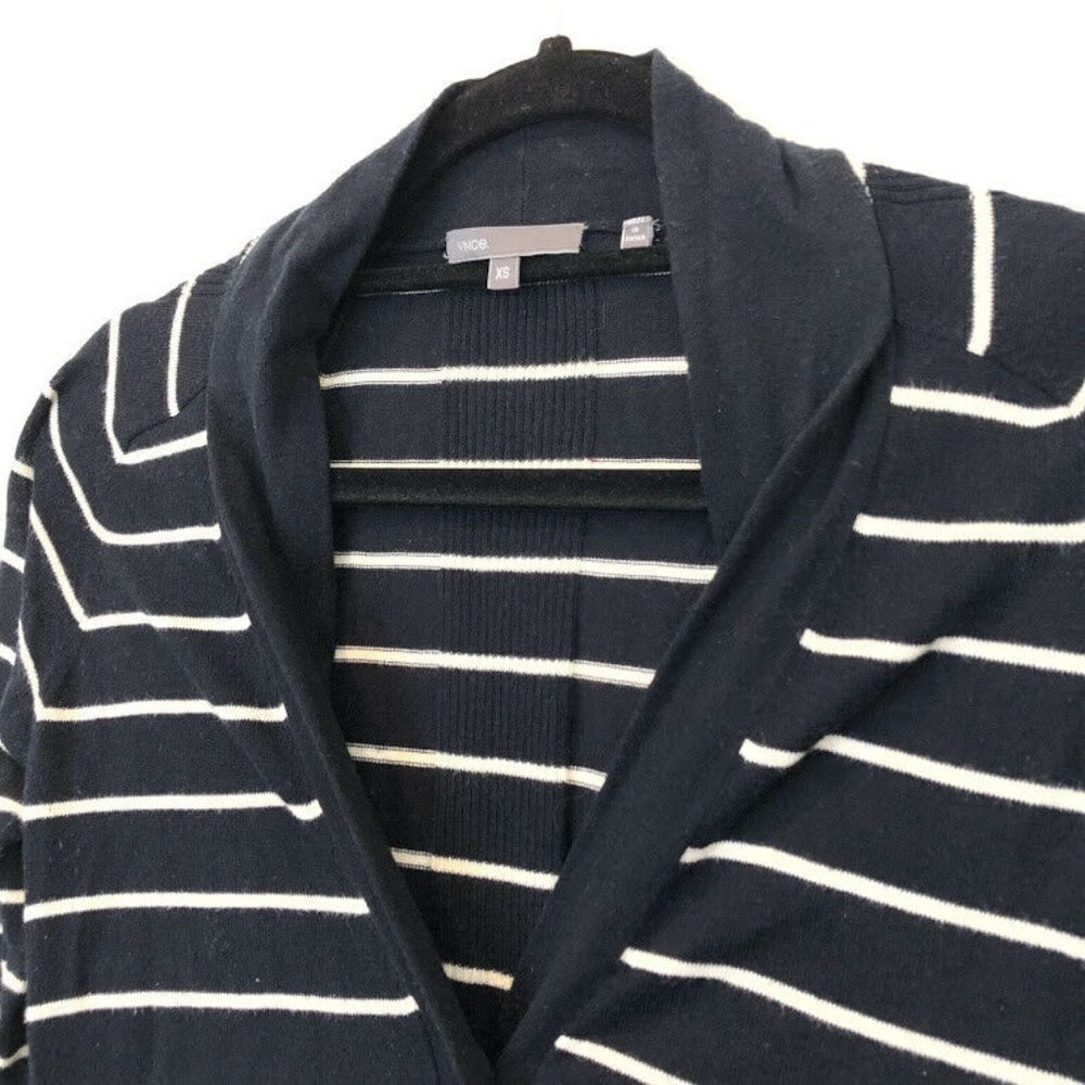 Vince XS Striped Knit Lightweight Long Sweater - Picture 6 of 8
